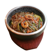 Tallarines de cuenco de piedra